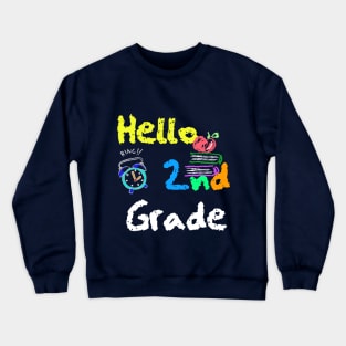 Second Grade Team Happy First day of School 2nd Grader Teacher Gift Crewneck Sweatshirt